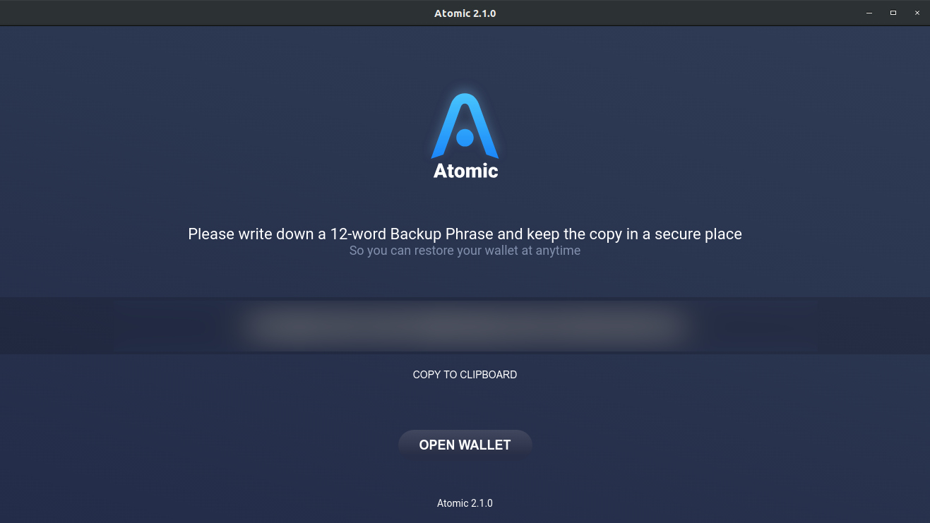 اتمیک والت Atomic Wallet